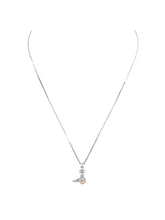 Vivienne Westwood New Petite Orb Pendant Platinum / Light Peach / Light Gold