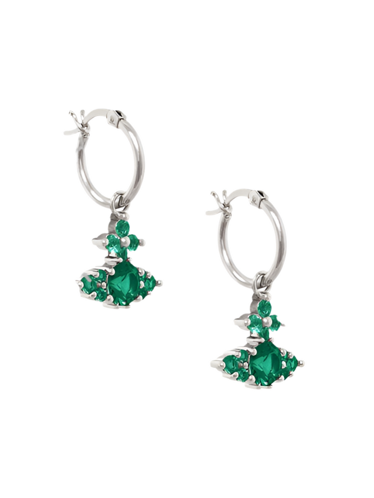 Vivienne Westwood FEODORITA HOOP EARRINGS - Mint Green