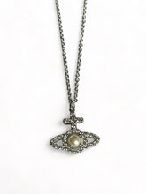 Vivienne Westwood Olympia Pearl Pendant, Platinum/White CZ