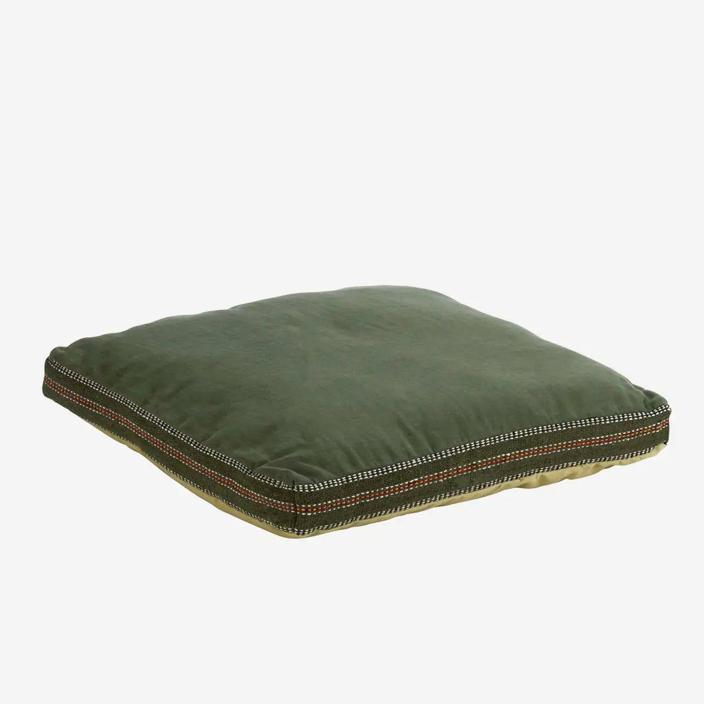 Madam Stolz COTTON SEATING MAT Dusty green
