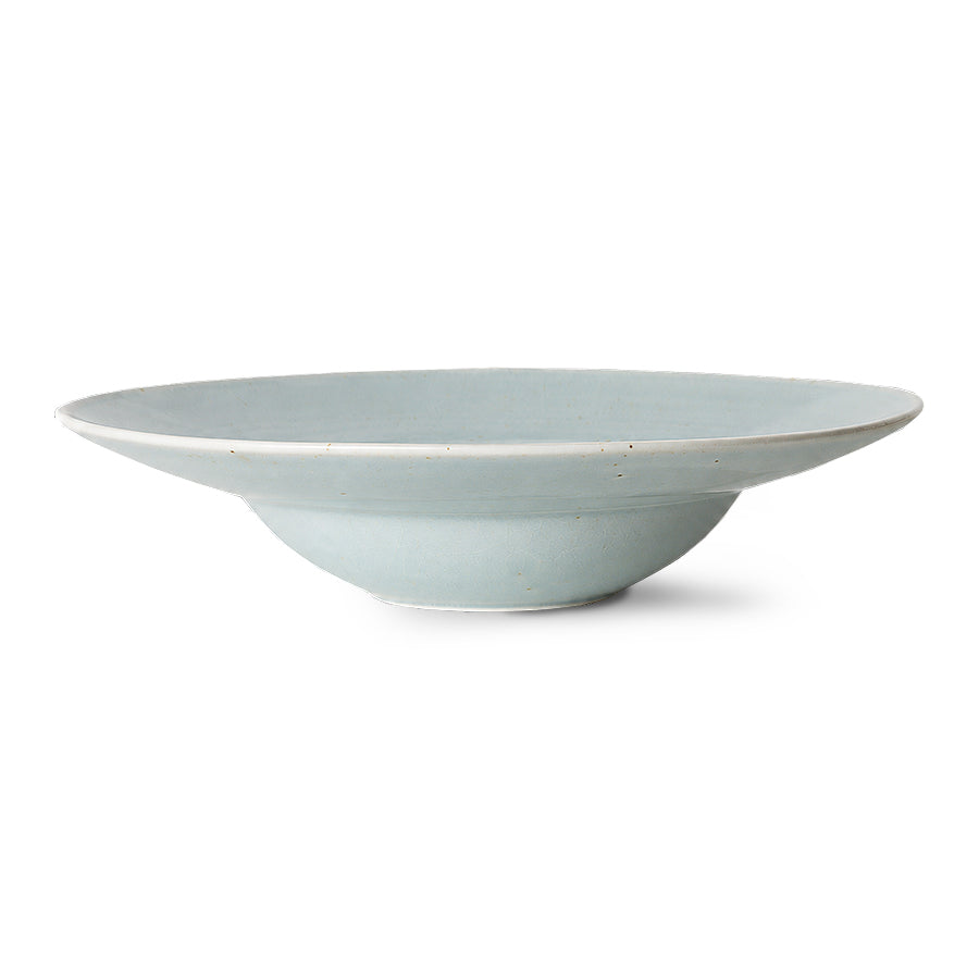 HKLiving Chef ceramics: pasta plate, soft blue