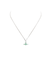 Vivienne Westwood OFELIA PENDANT - PLATINUM / LIGHT GREEN
