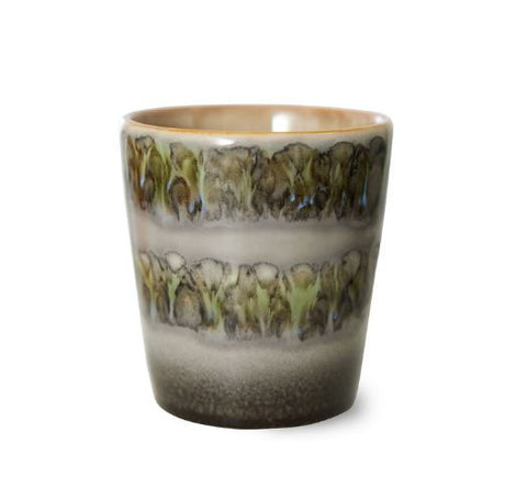 70s ceramics: coffee mug, Fern