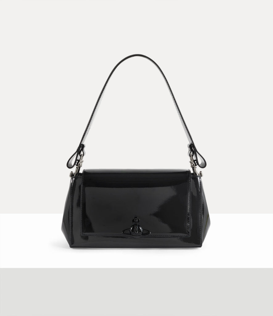 AW25 Vivienne Westwood Hazel Medium Handbag Shiny Patent
