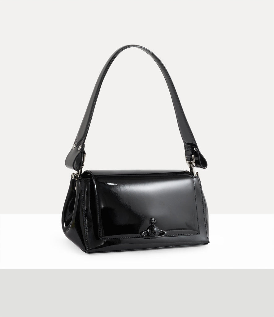 AW25 Vivienne Westwood Hazel Medium Handbag Shiny Patent