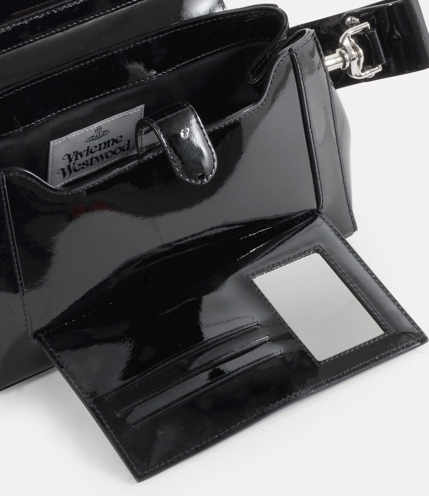 AW25 Vivienne Westwood Hazel Medium Handbag Shiny Patent