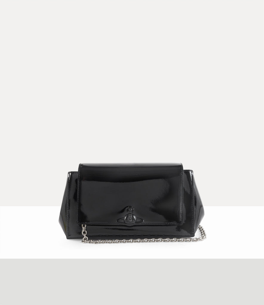 AW25 Vivienne Westwood Hazel Medium Handbag Shiny Patent