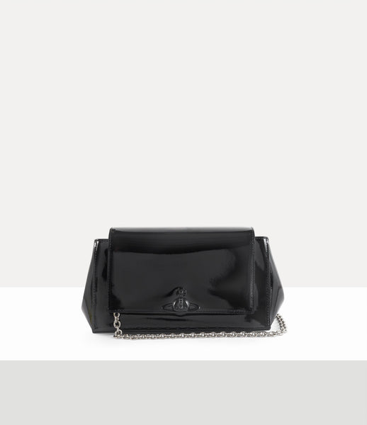 AW25 Vivienne Westwood Hazel Medium Handbag Shiny Patent