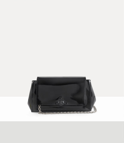 AW25 Vivienne Westwood Hazel Medium Handbag Shiny Patent
