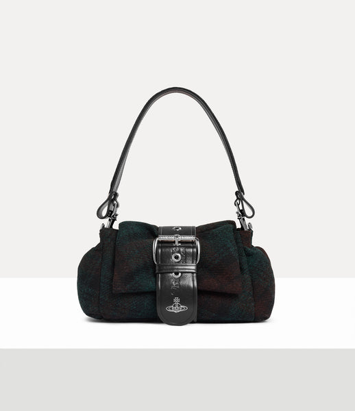 Vivienne Westwood Hazel Treasure Handbag Harris Tweed - Dark Check