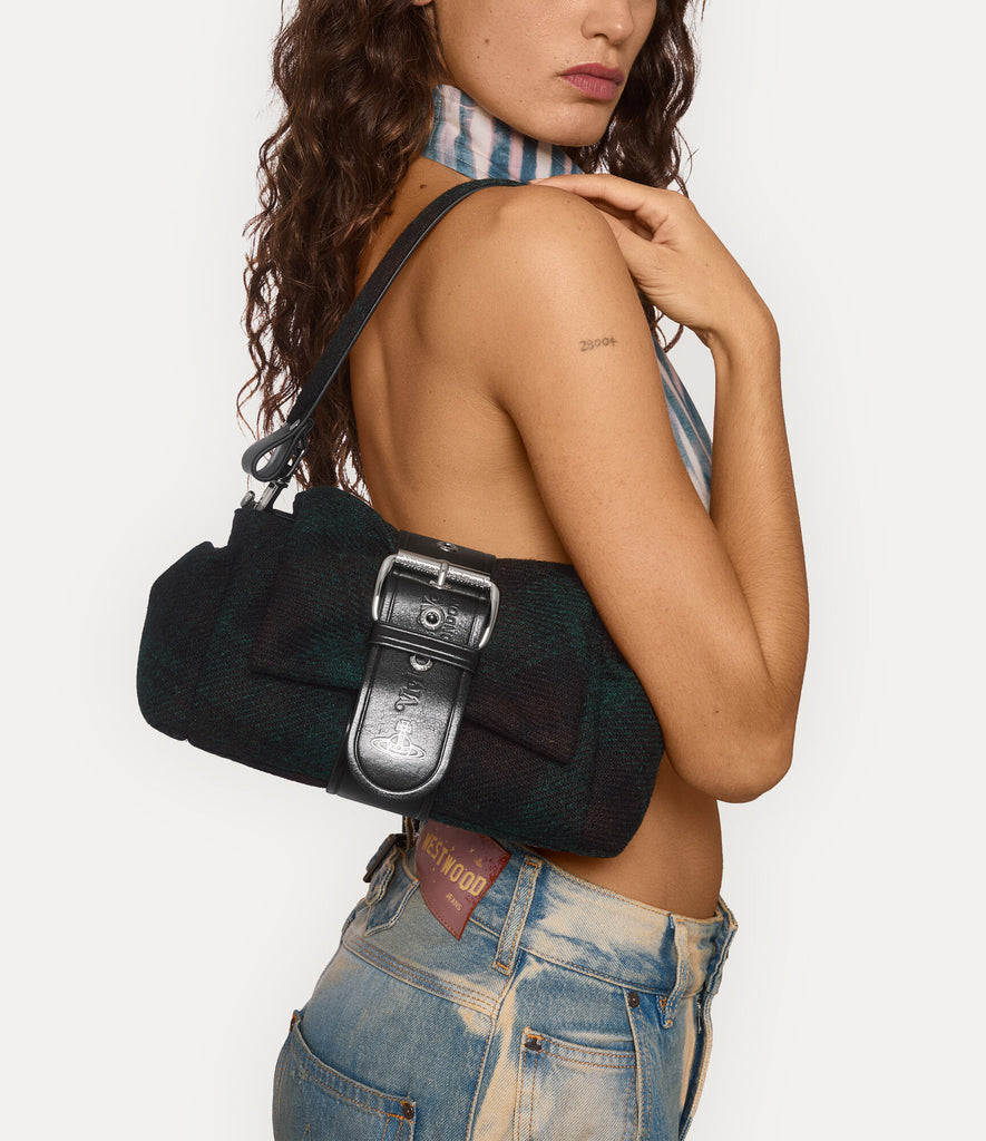 Vivienne Westwood Hazel Treasure Handbag Harris Tweed - Dark Check