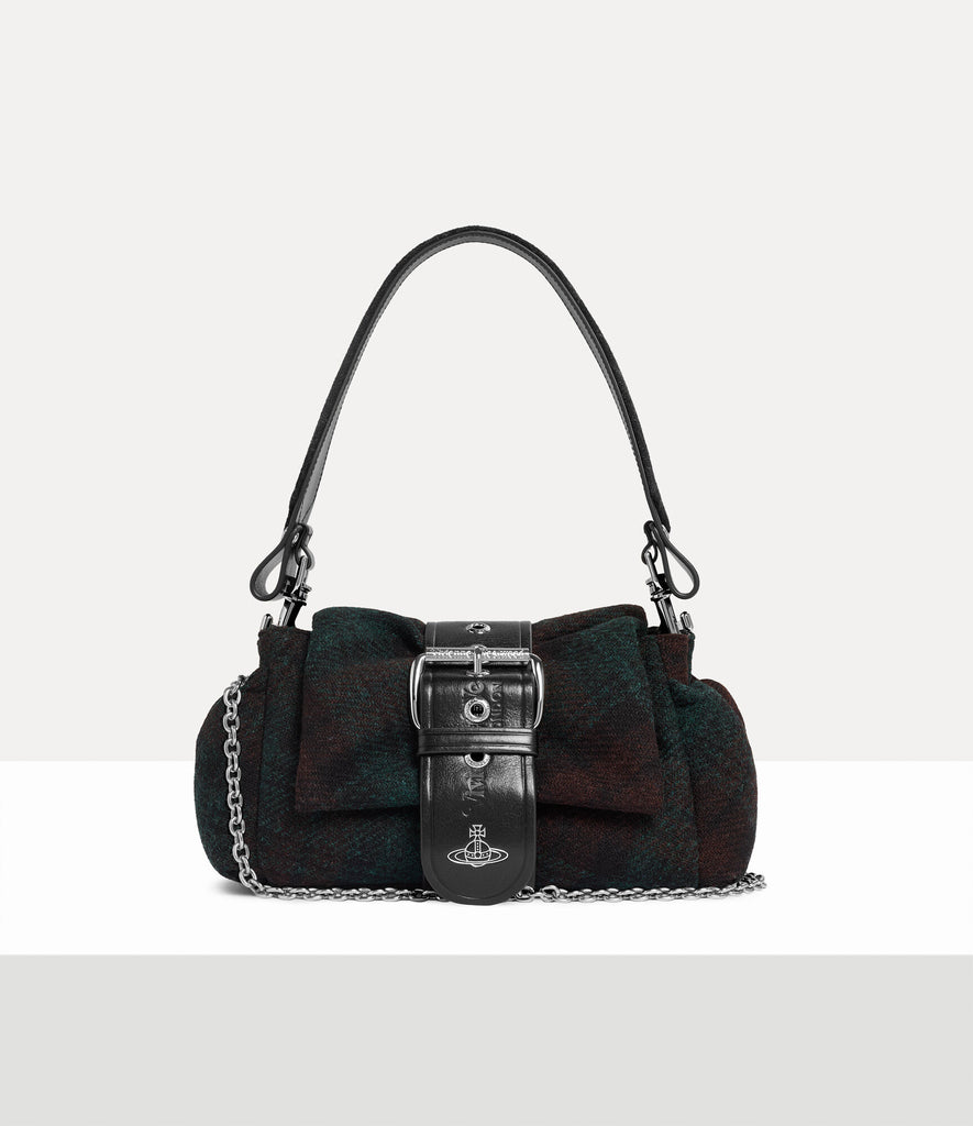 Vivienne Westwood Hazel Treasure Handbag Harris Tweed - Dark Check