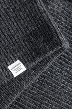 AW26 Norse Projects Hagen Wool Cotton Rib Full Zip Jacket, Dark Grey Melange