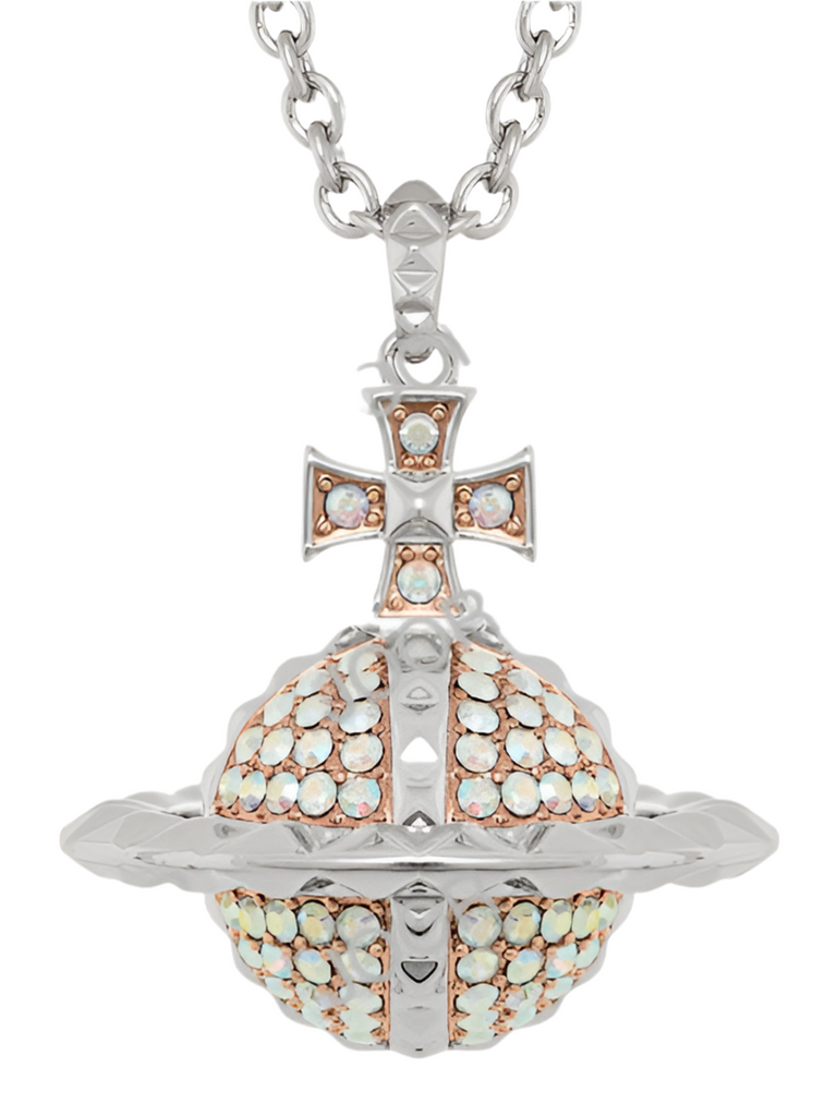 Vivienne Westwood Mayfair Large Orb Pendant Pink / Gold