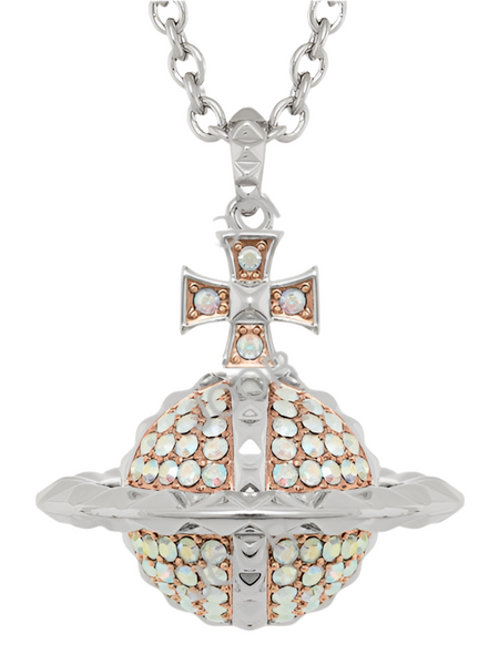 Vivienne Westwood Mayfair Large Orb Pendant Pink / Gold