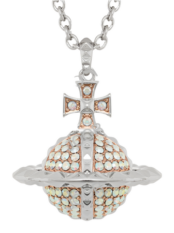 Vivienne Westwood Mayfair Large Orb Pendant Pink / Gold