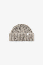 AW26 Norse Projects Donegal Wool Rib Beanie, Light Grey Melange