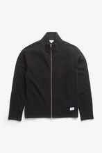 AW26 Norse Projects Teno Cotton Hemp Military Rib Zip Cardigan, Black