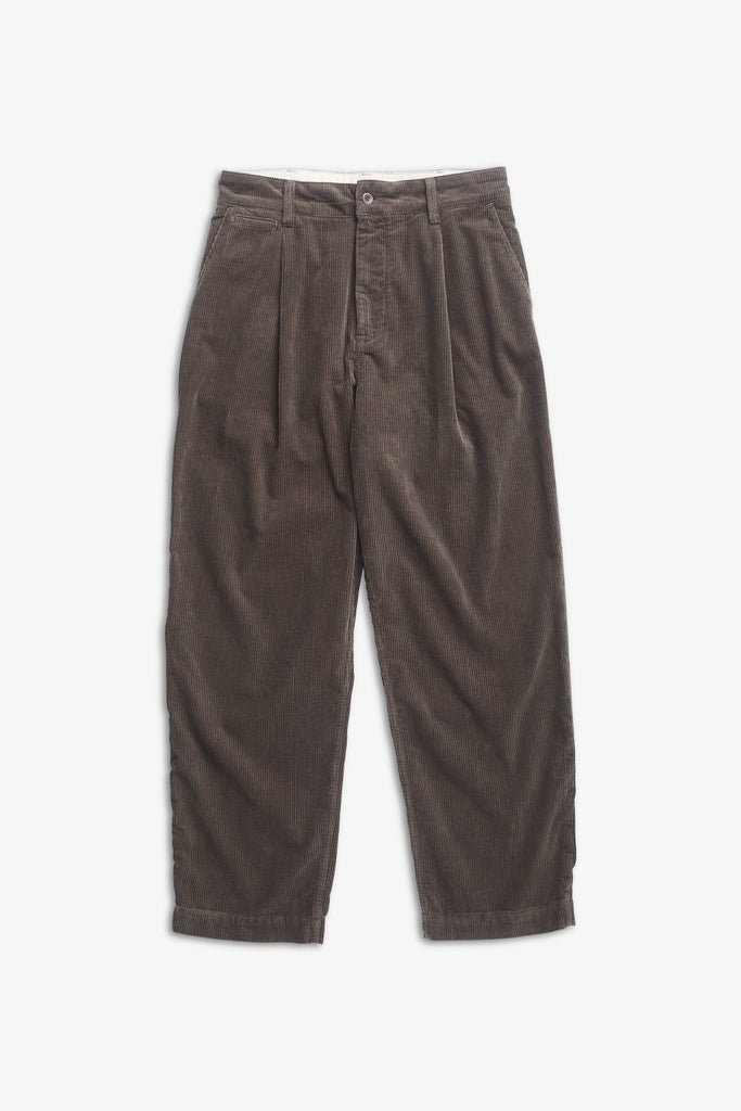 AW26 Norse Projects Volda Pleated Wide Wale Corduroy Trouser, Beluga