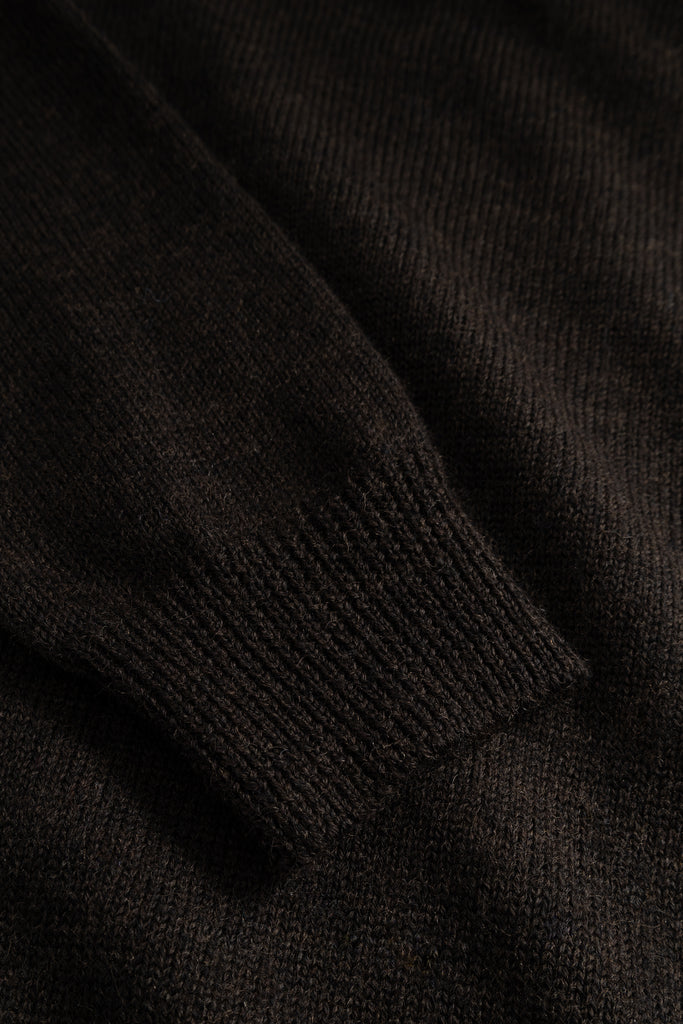 AW26 Norse Projects Sagvatnet Wool Roll Neck Sweater, Delicioso Brown