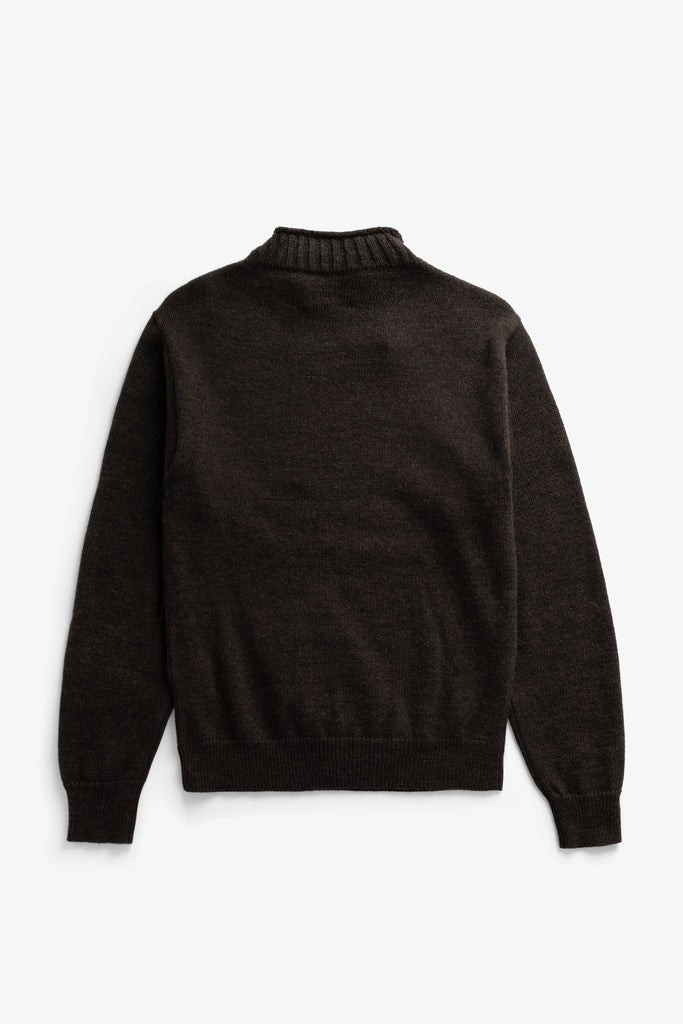 AW26 Norse Projects Sagvatnet Wool Roll Neck Sweater, Delicioso Brown