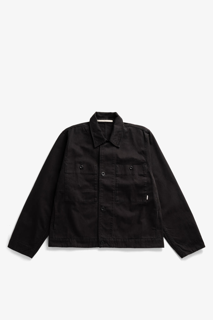 AW26 Norse Projects Arresskov Broken Twill Overshirt, Black