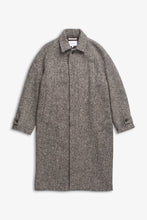 AW26 Norse Projects Reilstad Donegal Wool Balmacaan Raglan Coat, Charcoal Melange
