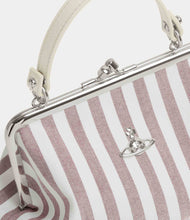 Vivienne Westwood AW26 GRANNY FRAME PURSE BURGUNDY STRIPE