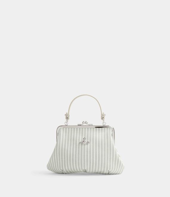 Vivienne Westwood AW26 GRANNY FRAME PURSE THYME STRIPE