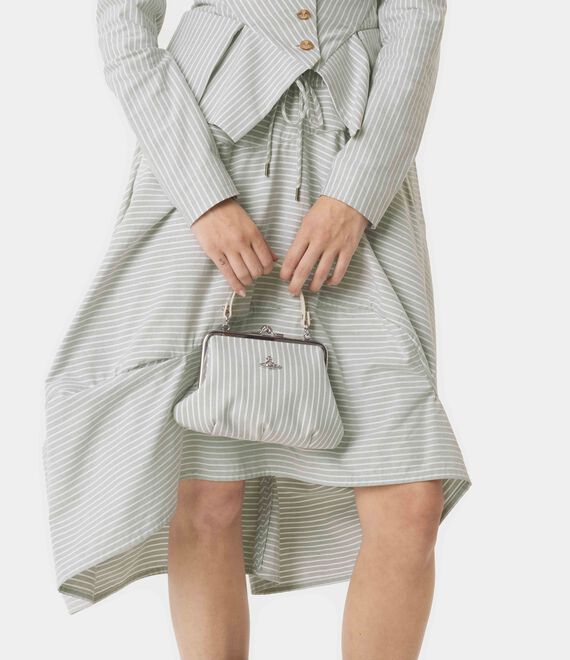 Vivienne Westwood AW26 GRANNY FRAME PURSE THYME STRIPE