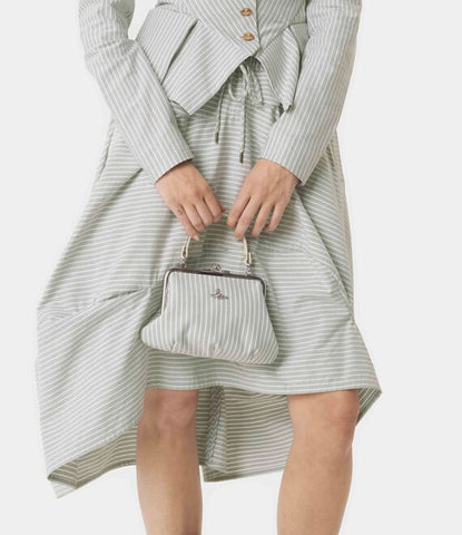 Vivienne Westwood AW26 GRANNY FRAME PURSE THYME STRIPE