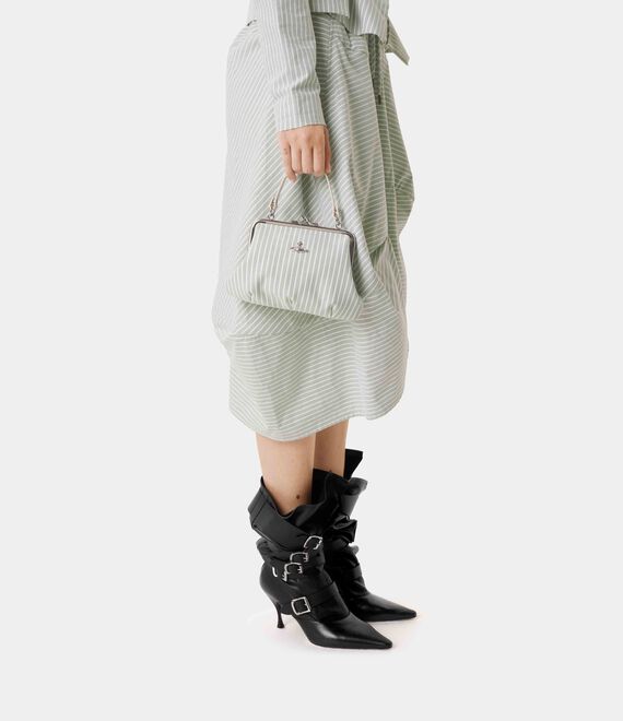 Vivienne Westwood AW26 GRANNY FRAME PURSE THYME STRIPE