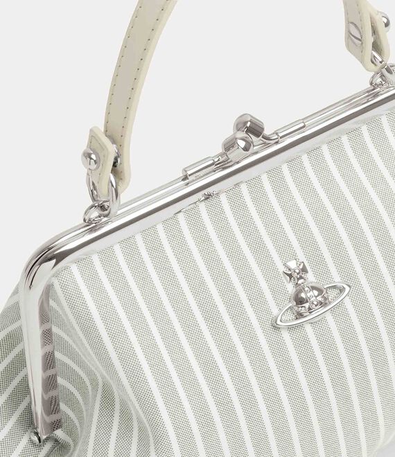 Vivienne Westwood AW26 GRANNY FRAME PURSE THYME STRIPE