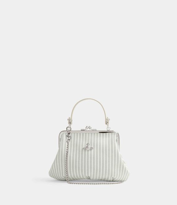Vivienne Westwood AW26 GRANNY FRAME PURSE THYME STRIPE
