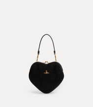Vivienne Westwood mohair effect Belle heart frame purse