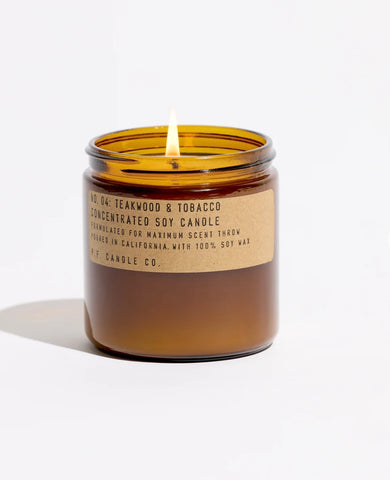 P.F Teakwood & Tobacco 12.5 oz candle