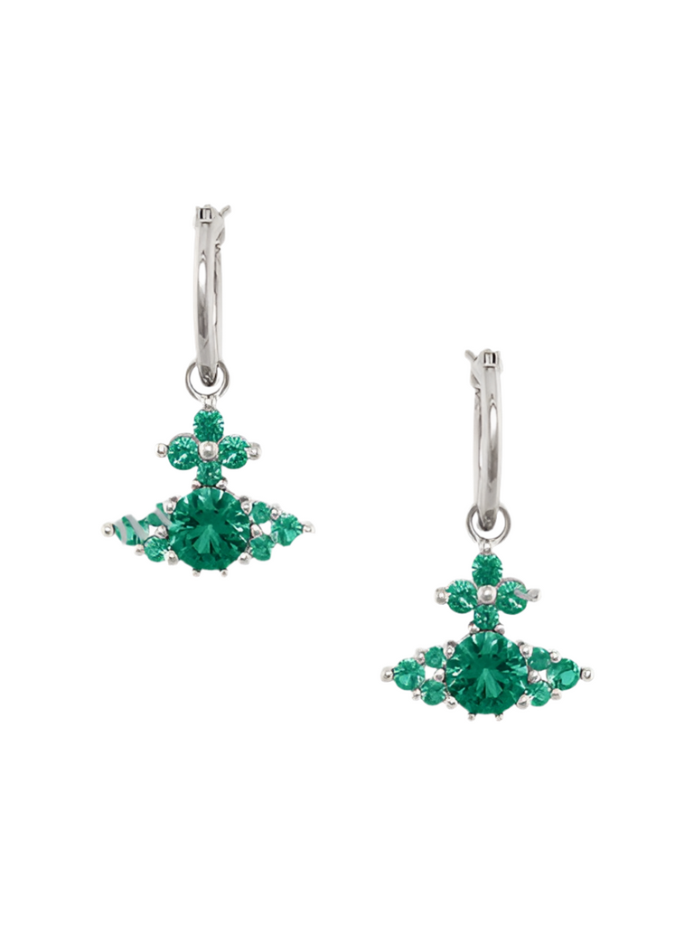 Vivienne Westwood FEODORITA HOOP EARRINGS - Mint Green