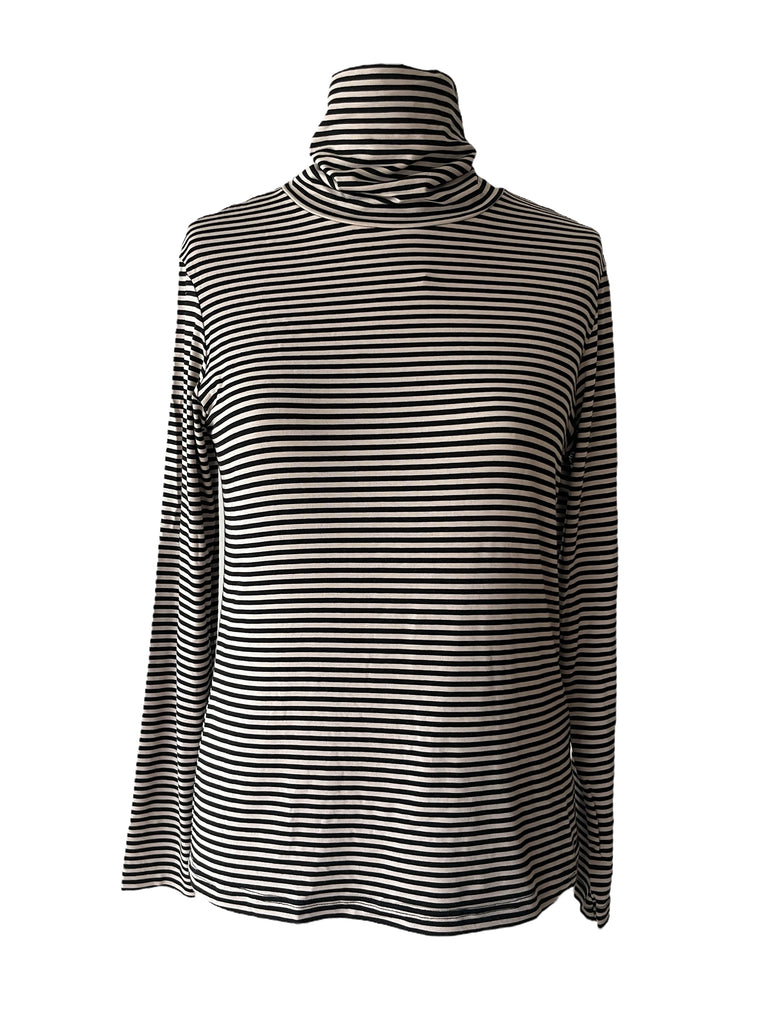 MAMA B AW24 Baobab MR t-shirt - Nero Stripe