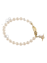 Vivienne Westwood Simonetta Pearl Bracelet Gold / Creamrose / Pink