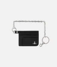 Vivienne Westwood card holder flat chain black