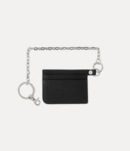 Vivienne Westwood card holder flat chain black