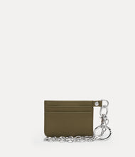 Vivienne Westwood card holder flat chain khaki
