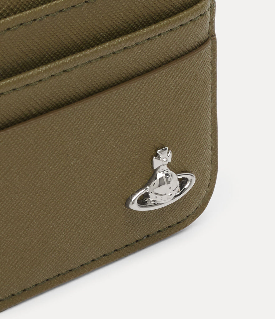Vivienne Westwood card holder flat chain khaki