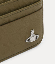 Vivienne Westwood card holder flat chain khaki