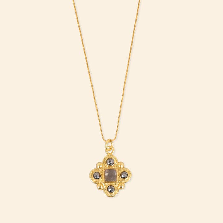 Ekadori - Flame Drizzle - EK06 - Golden, Citrine & Pyrite