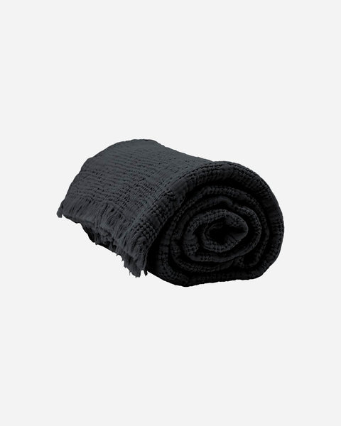 Bed throw, BNHilda, Coal