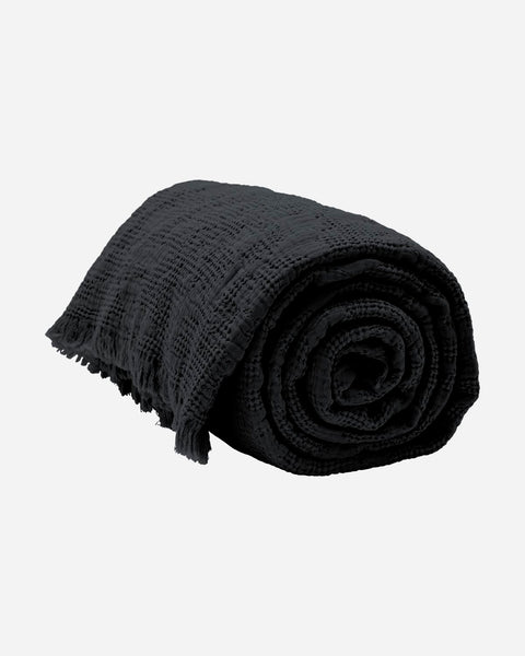 Bed throw, BNHilda, Coal