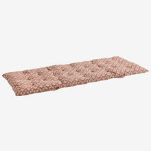 Madam Stoltz Printed Cotton Mattress - Old rose, ecru, anthracite