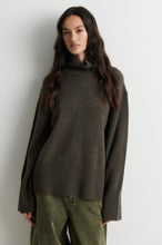 Second Female Alpha Knit T-Neck - Black Olive