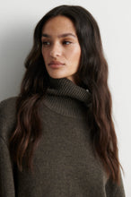 Second Female Alpha Knit T-Neck - Black Olive